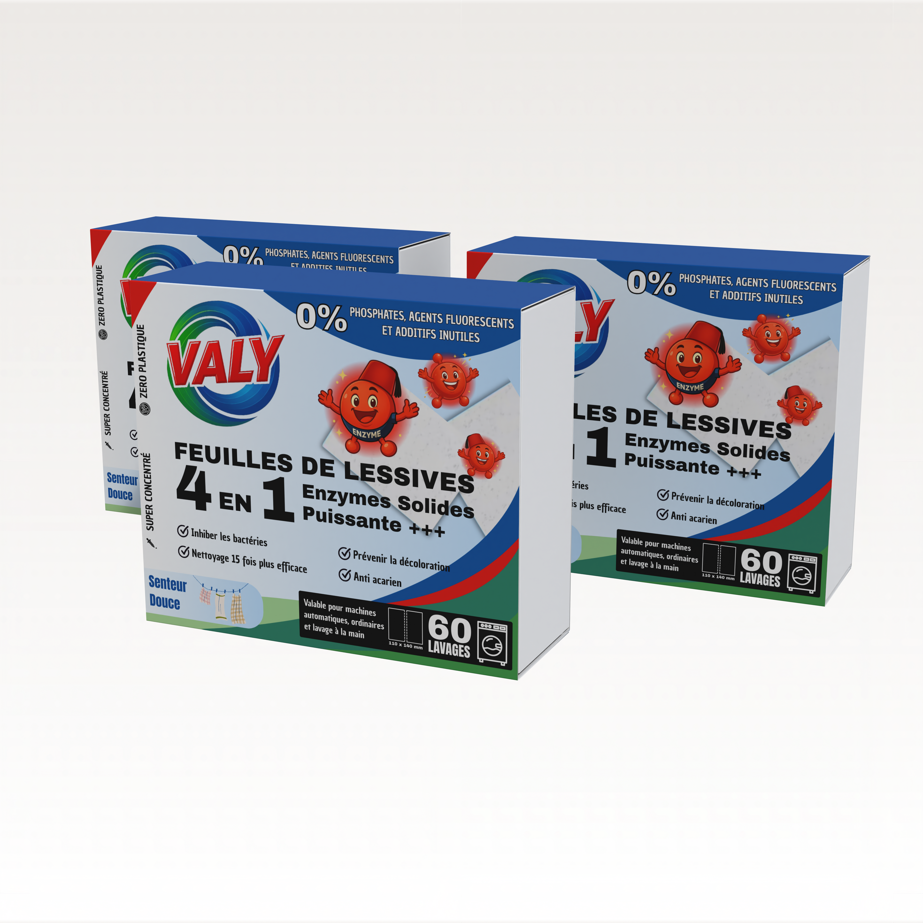 Feuilles de lessive concentrées VALY