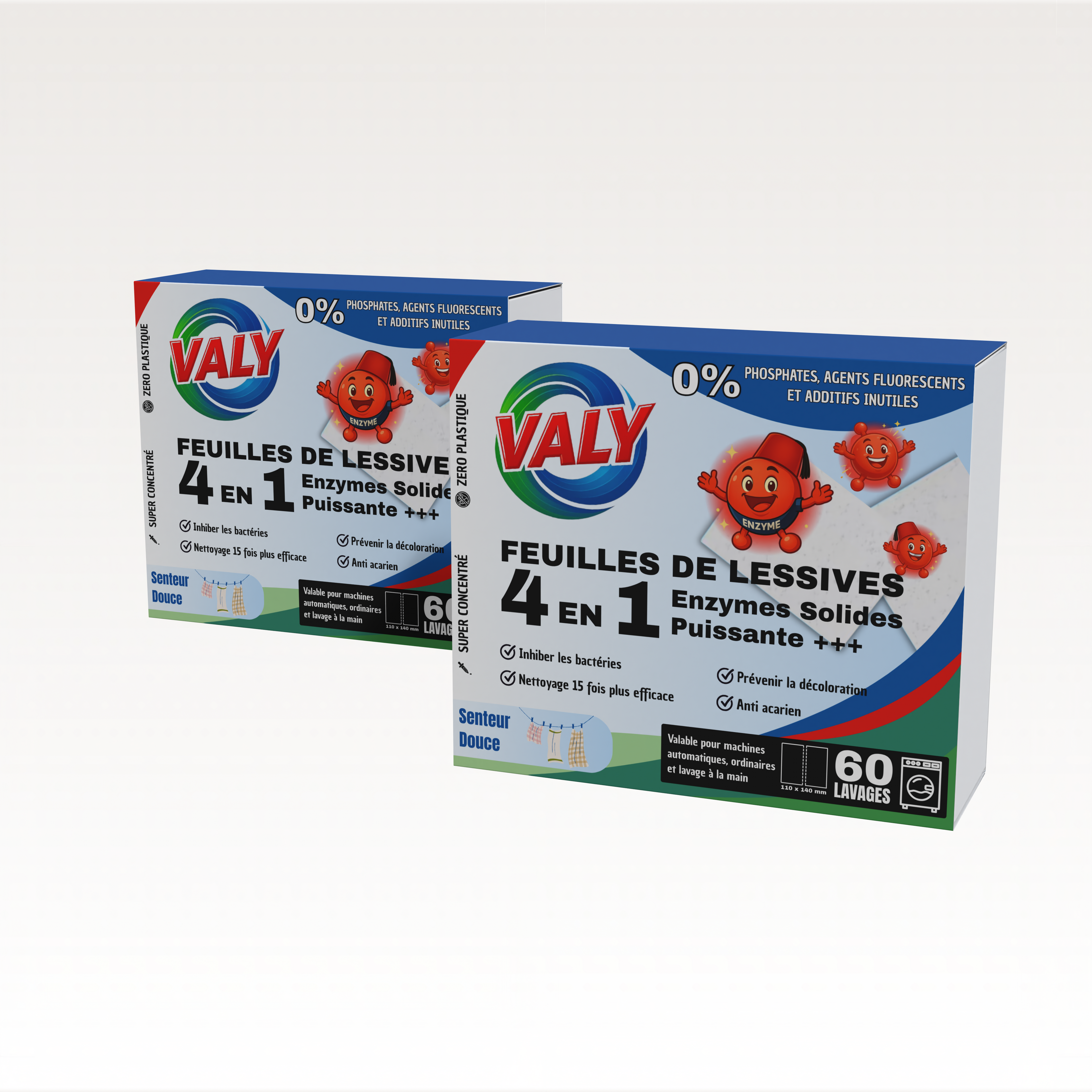 Feuilles de lessive concentrées VALY