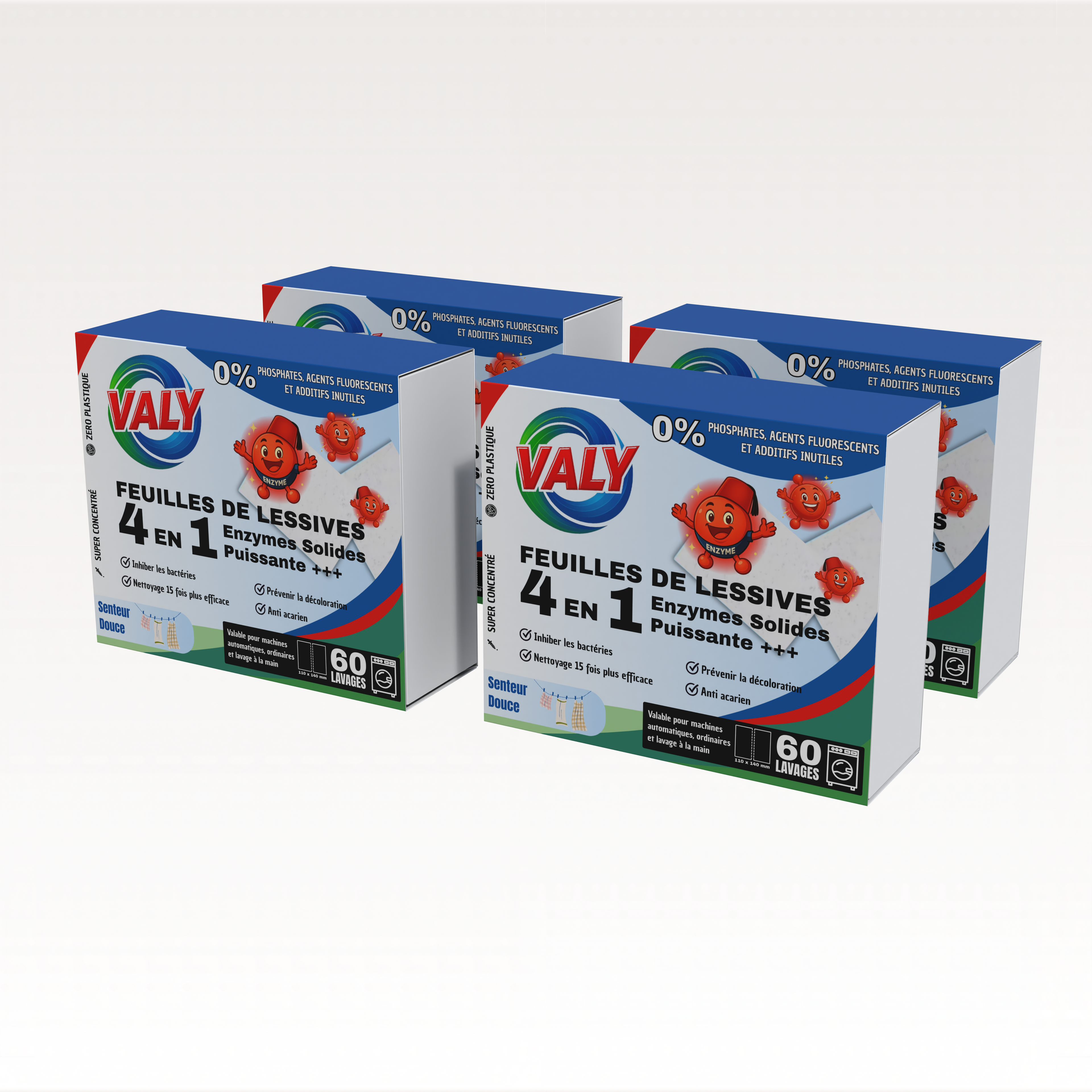 Feuilles de lessive concentrées VALY